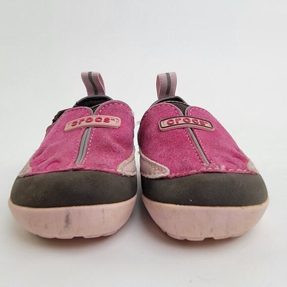 CROCS Infant Leather Slip On Sneaker Shoes - 6C - Picture 5 of 9